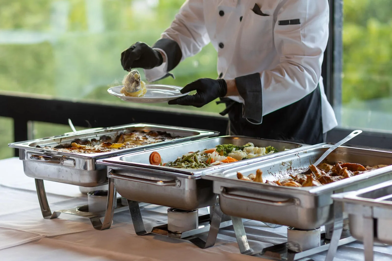 Live cooking counter
